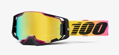 100% Armega Goggles - Yellow/Pink 