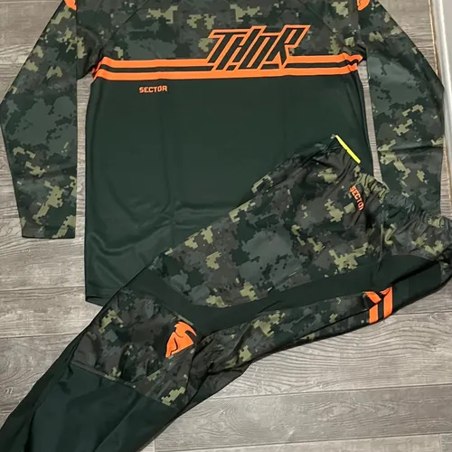 Thor Youth Sector Digi Camo Gear Combo - Forest Green/Camo