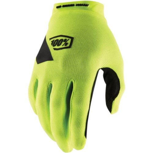 100% Ridecamp MX Gloves - Flo Yellow