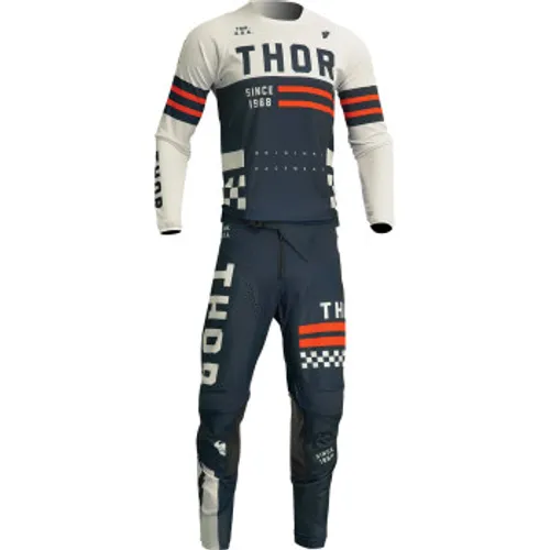 Thor Pulse Combat Gear Combo - Midnight/Vintage White