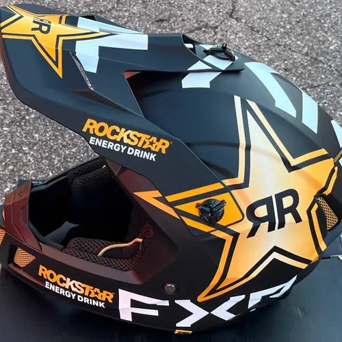 FXR Rockstar Energy MX Helmet - Black