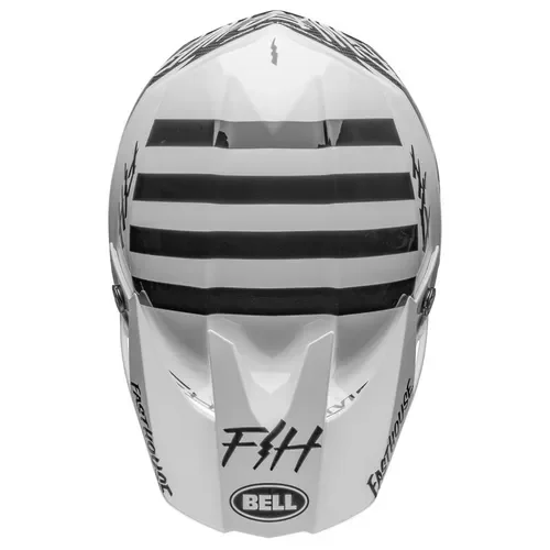 Bell Moto-10 Spherical Helmet - Fasthouse Mod Squad - White/Black