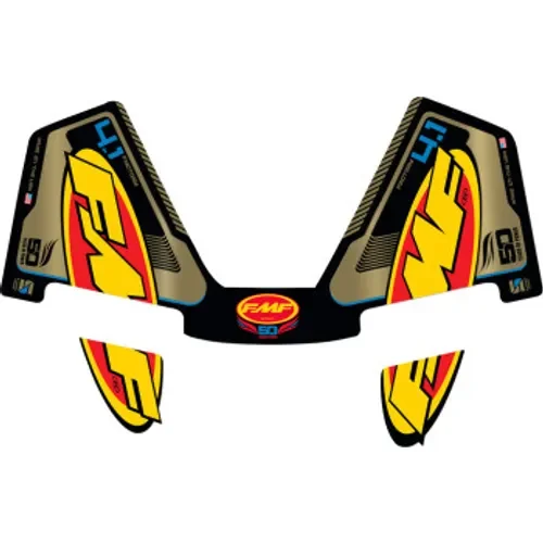 FMF 50th Gold Exhaust Replacement Decal - RCT Wrap - Factory 4.1