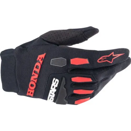 Alpinestars Honda Full Bore MX Gloves - Black/Red