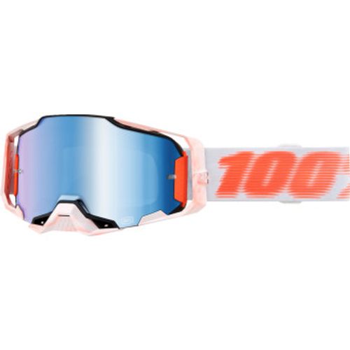NEW! 100% Armega MX Goggles - Tubular w/ Blue Mirror Lens