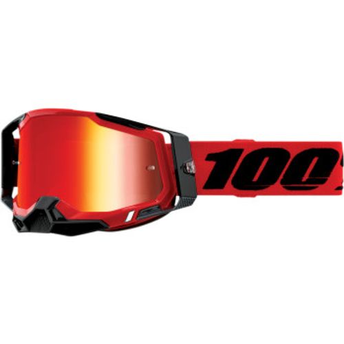 100% Racecraft 2 Goggles - Red w/ Red Mirror Lens