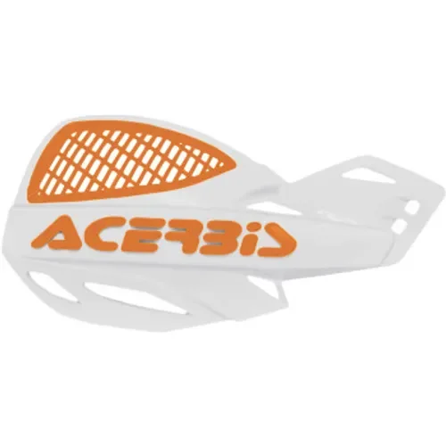 Acerbis Vented Uniko Handguards - White/Orange