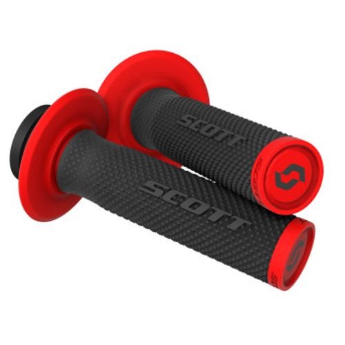 Scott SX II Lock-On Grips - Black/Red