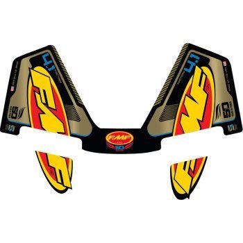 FMF 50th Gold Exhaust Replacement Decal - RCT Wrap - Factory 4.1