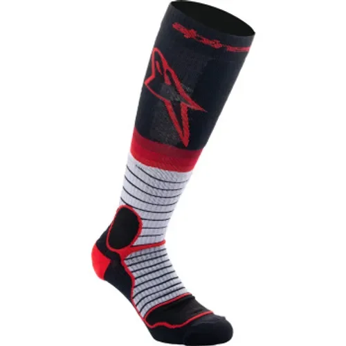 Alpinestars MX Pro Socks - Black/Red/Gray