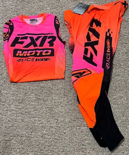 FXR Revo Comp MX Gear Combo - Fla Mango / Medium / 34