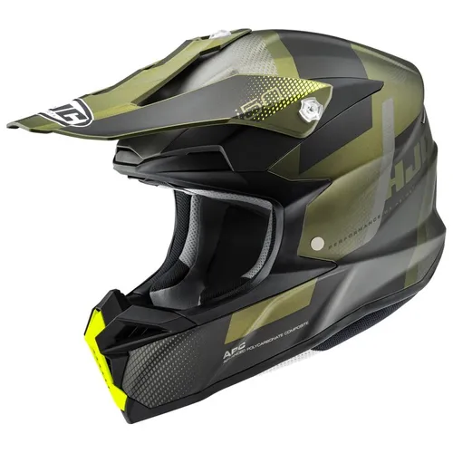 HJC i50 Mimic MX Helmet - MC-4SF - Olive/Black