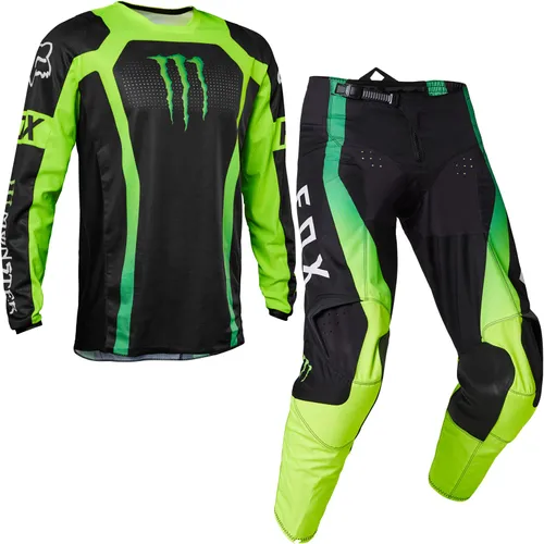 Fox Racing 180 Monster Energy Gear Set - Black - Large / 34