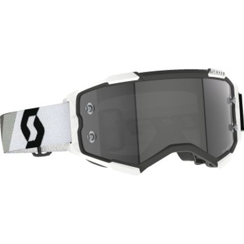 Scott Fury Light Sensitive Goggles - Premium Black/White w/ Gray Lens