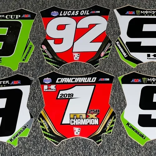 6 - Adam Cianciarulo Front Number Plate Decals
