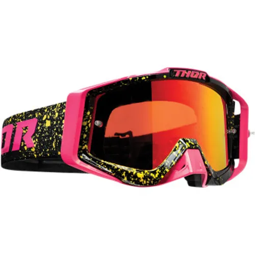 Thor Sniper Pro MX Goggles - Splatta - Flo Pink/Black