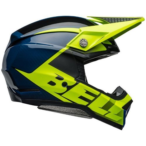 Bell Moto-10 Spherical Sliced Helmet - Matte/.Gloss Retina/Blue