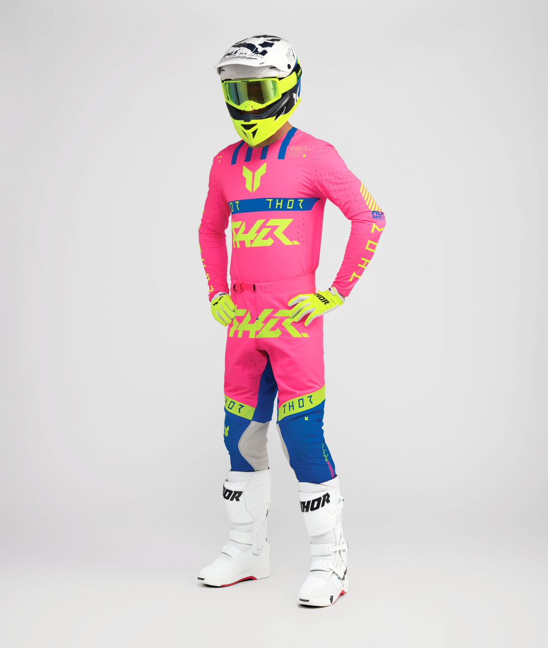 Thor Flite Neon LE Gear Combo - Neon Pink/Blue - XL / 36