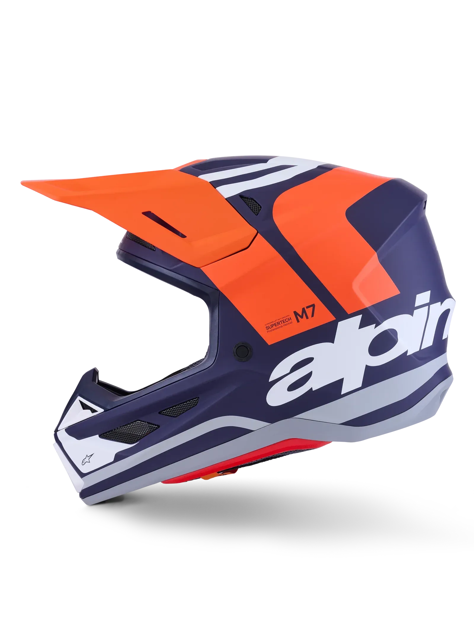 Alpinestars SM7 Core Helmet - Matte Orange/Blue