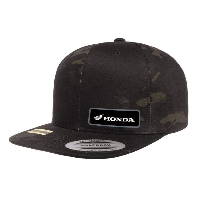 Factory Effex Honda Snapback Hat - Camo Black