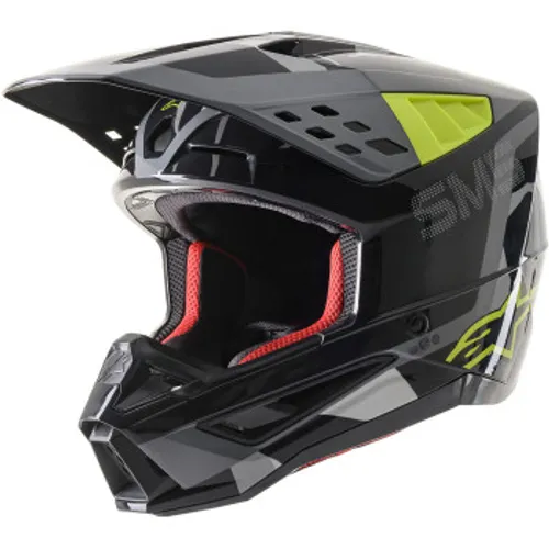 Alpinestars SM-5 Rover MX Helmet - Gray/Yellow - Medium