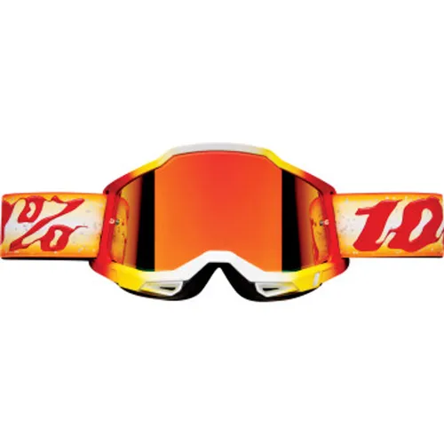 100% Jett Lawrence Donut Goggles - Yellow/Red