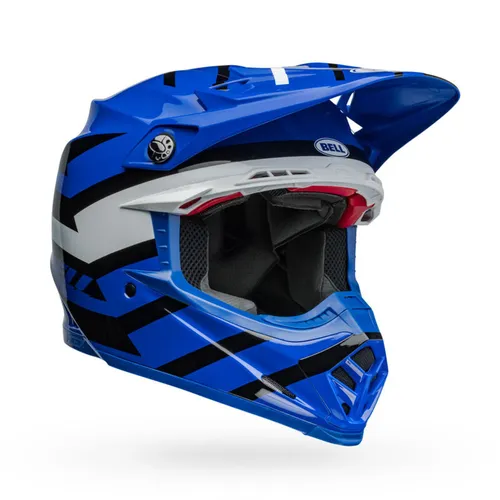 Bell Moto-9S Flex Helmet - Banshee Blue/White