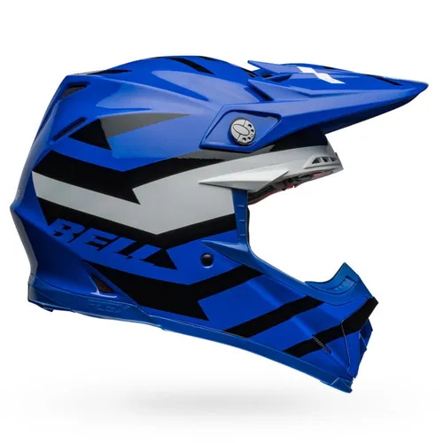 Bell Moto-9S Flex Helmet - Banshee Blue/White