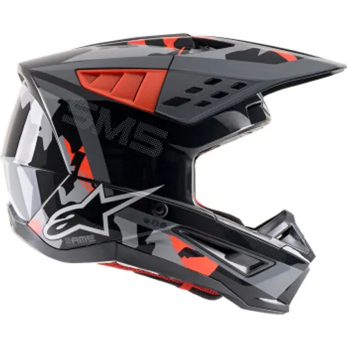 Alpinestars SM-5 Rover MX Helmet - Gray/Red - XXL