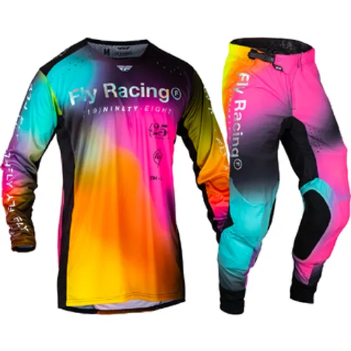 Fly Racing Lite LE Legacy Gear Combo - Fuchsia/Electric Blue - Large / 34