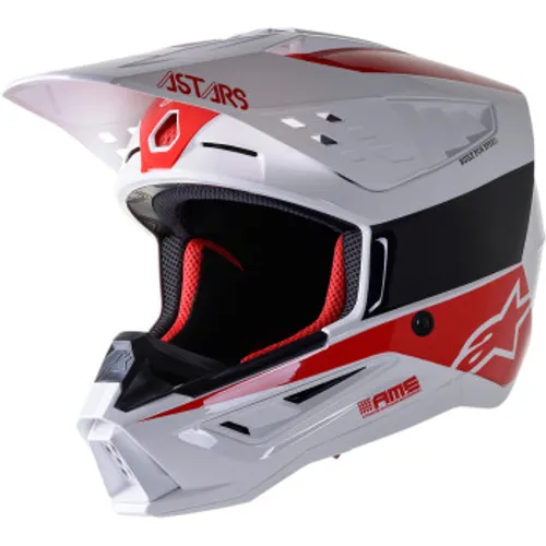 Alpinestars SM-5 Bond Helmet - White/Red