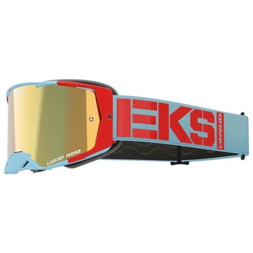 EKS Lucid Caliber MX Goggles - Light Blue w/ Gold Mirror Lens