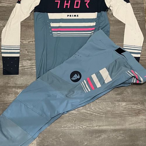 Thor Womens Prime Gear Combo - Blue Steel/Vintage White