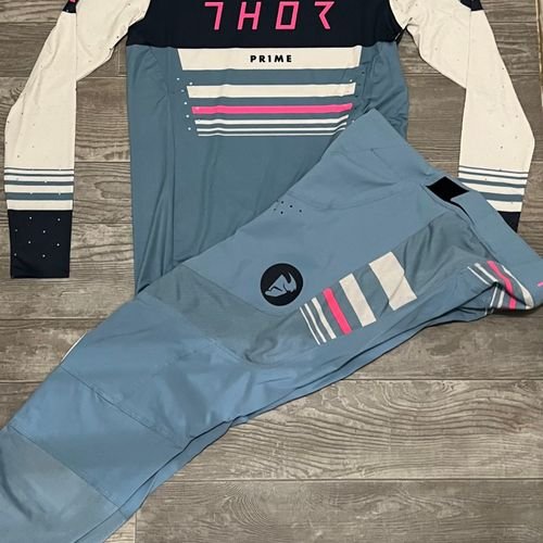 Thor Womens Prime Gear Combo - Blue Steel/Vintage White