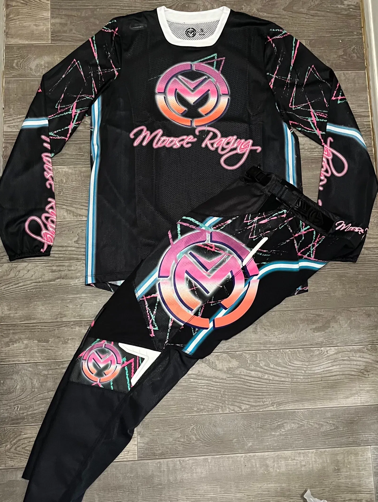Moose Racing Sahara Gear Combo - Black/Pink