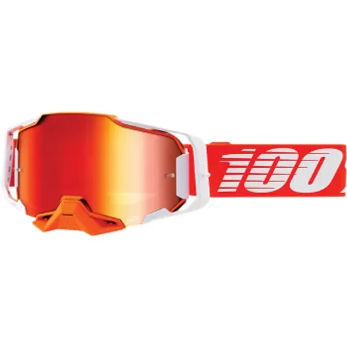 100% Armega Goggles - Regal w/ Red Mirror Lens