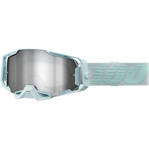 100% Armega MX Goggles - Fargo w/ Silver Flash Lens