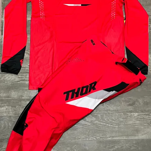 Thor Youth Pulse Tactic Gear Combo - Red