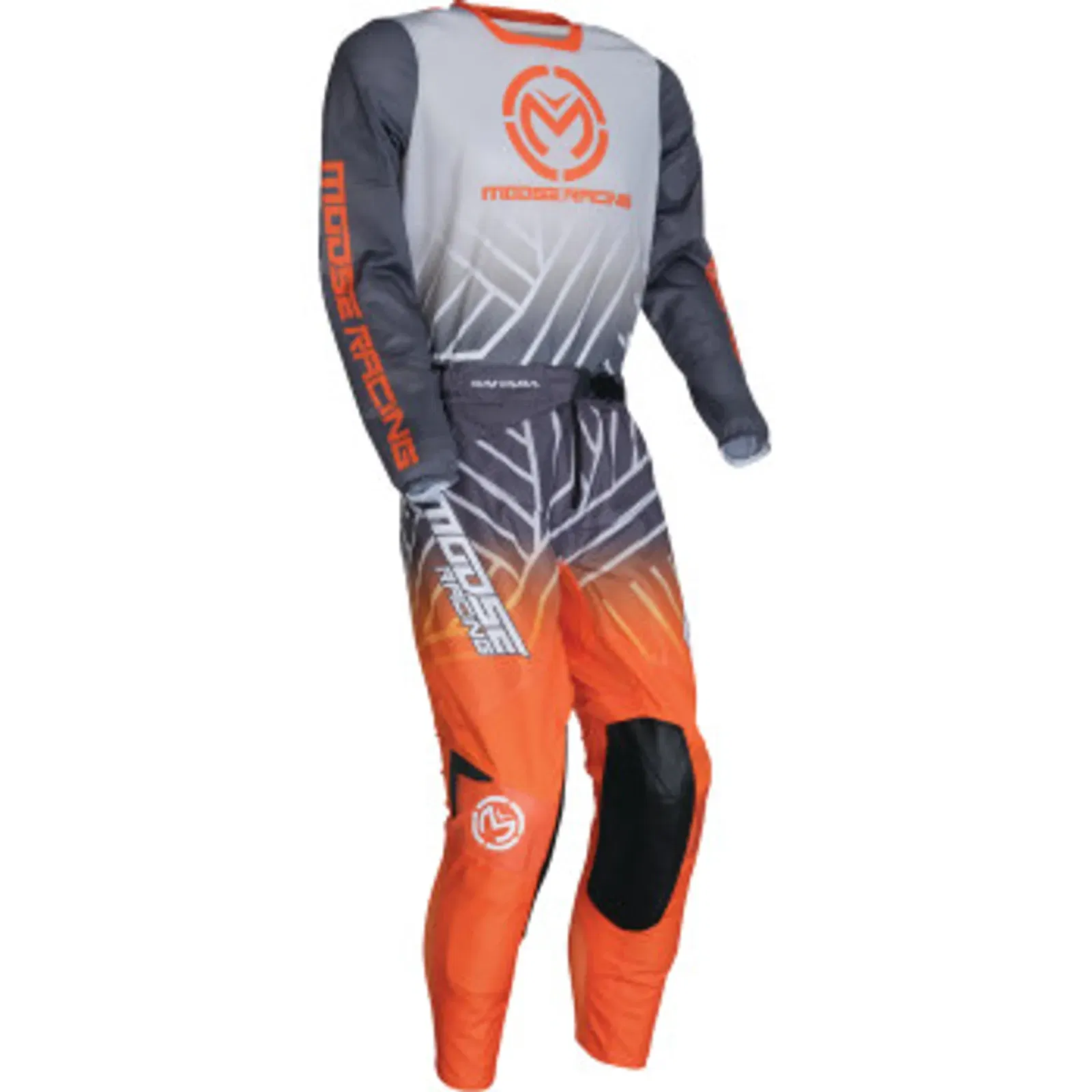 Moose Racing Sahara Gear Combo - Gray/Orange