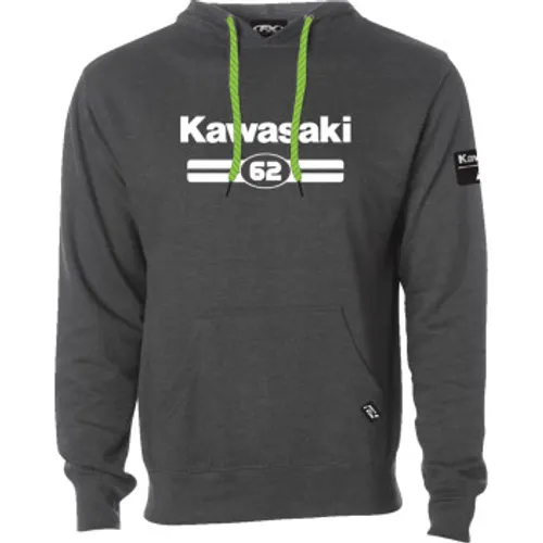 Factory Effex Kawasaki Sixty Two Pullover Hoodie - Charcoal