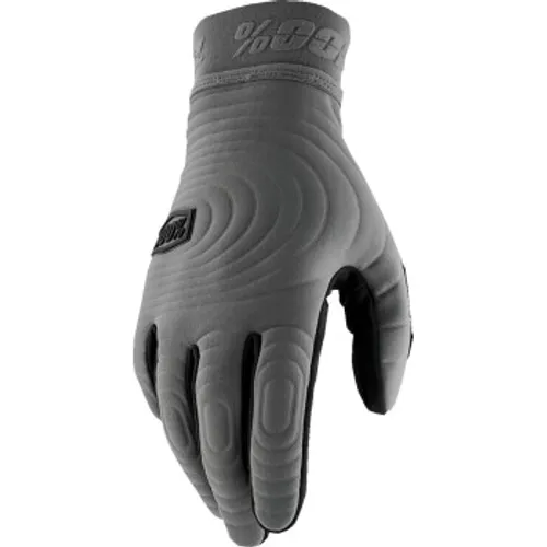 100% Brisker Xtreme Cold Weather Gloves - Charcoal