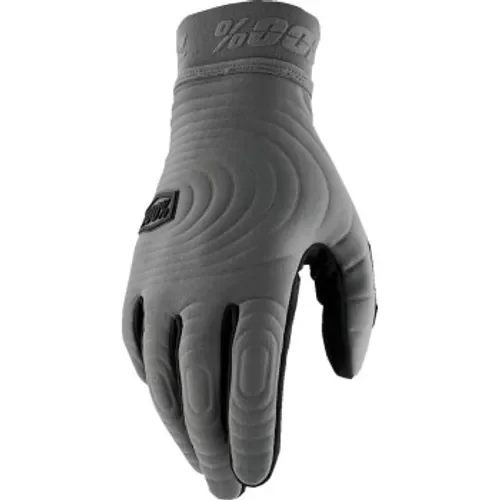 100% Brisker Xtreme Cold Weather Gloves - Charcoal