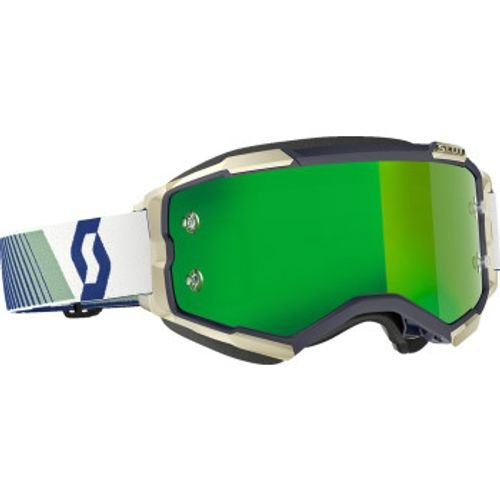 Scott Fury MX Goggles - Blue/Green w/ Green Works Lens