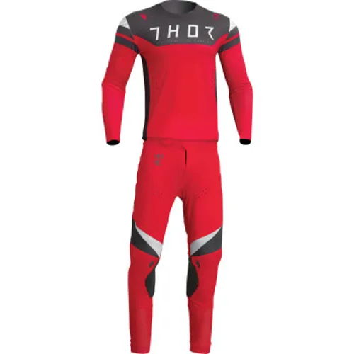 Thor Prime Rival Gear Combo - Red/Charcoal