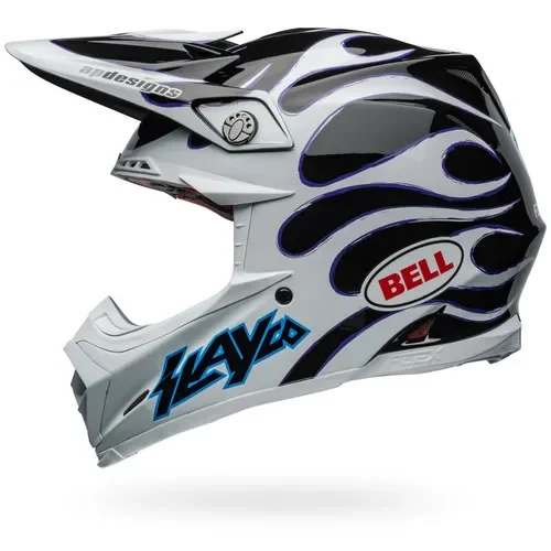Bell Moto-9S Flex Slayco 24 Helmet - Gloss White/Black
