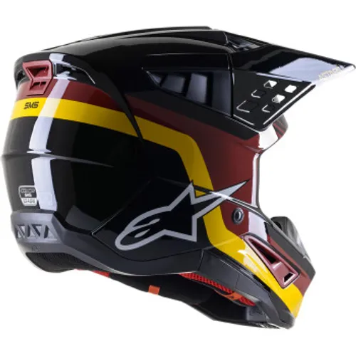 Alpinestars SM-5 Venture MX Helmet - Black/Yellow - XXL
