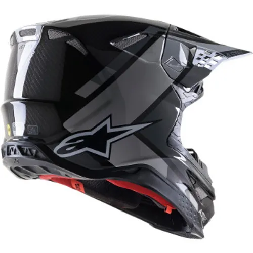 Alpinestars Supertech M10 Carbon Meta2 Helmet - Black/Gray