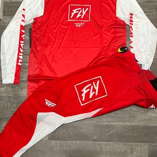 Fly Racing Lite Gear Combo - Red/White - Medium / 32