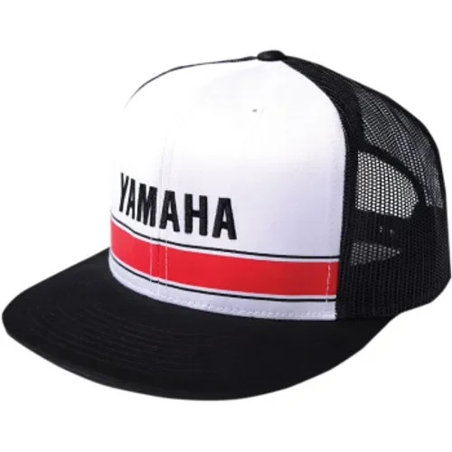Yamaha Vintage Snapback Hat - White/Black