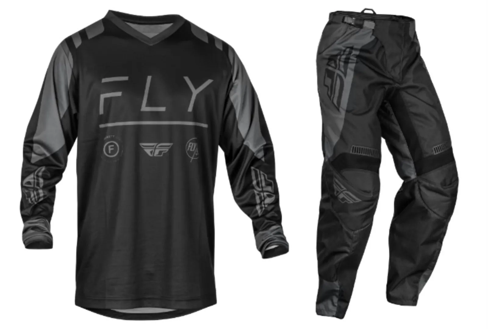 2024 Fly Racing F-16 Gear Combo - Black/Charcoal